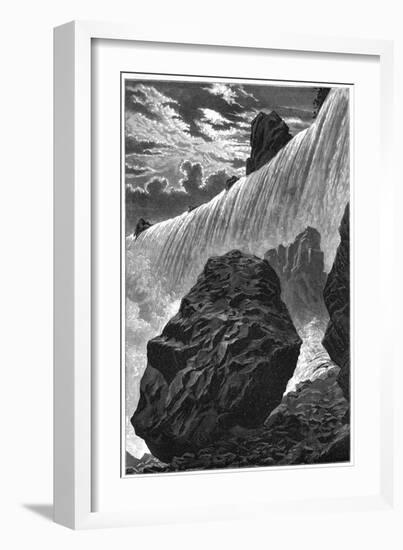 View of the Falls of Niagara, 1877-null-Framed Giclee Print