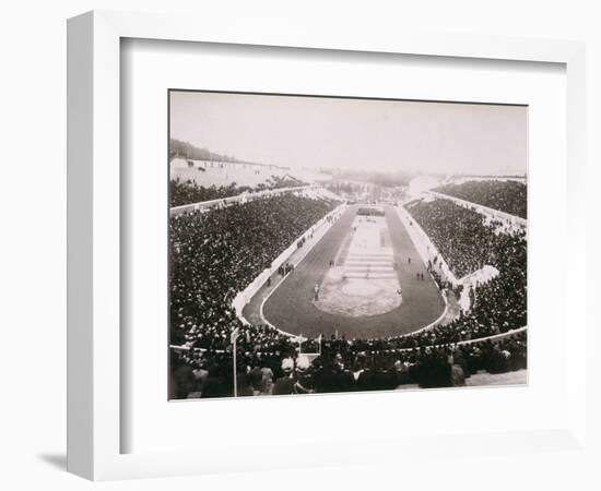 View of the first modern Olympic Games in Athens, 1896-Unknown-Framed Photographic Print