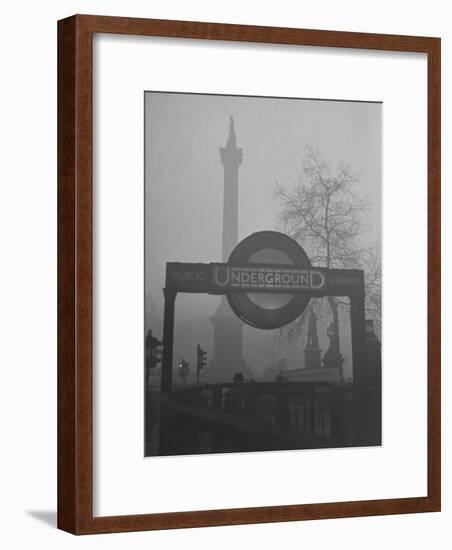 View of the Fog Drenched Streets of London-Tony Linck-Framed Photographic Print