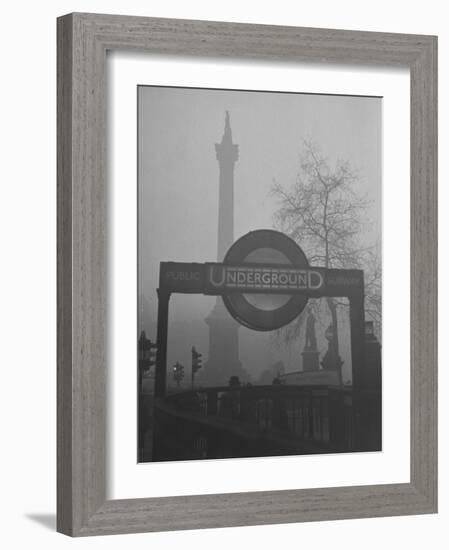 View of the Fog Drenched Streets of London-Tony Linck-Framed Photographic Print