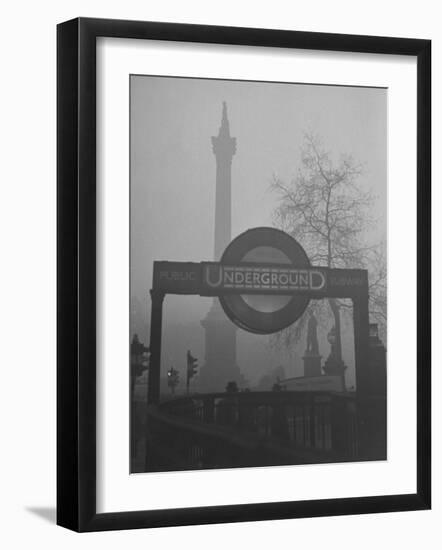 View of the Fog Drenched Streets of London-Tony Linck-Framed Photographic Print