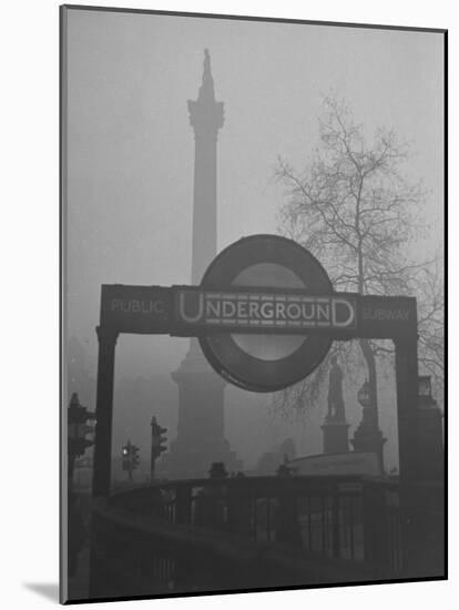 View of the Fog Drenched Streets of London-Tony Linck-Mounted Photographic Print