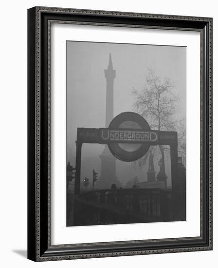 View of the Fog Drenched Streets of London-Tony Linck-Framed Photographic Print