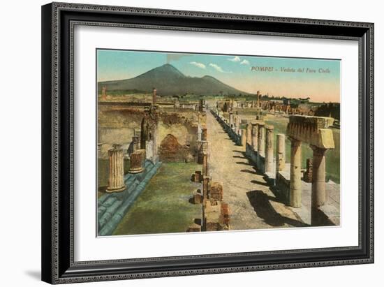 View of the Forum, Pompeii, Italy-null-Framed Art Print