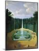 View of the Fountain Obelisk in the Gardens of Versailles (Louis XIV Promenade)-Pierre-Denis Martin-Mounted Giclee Print