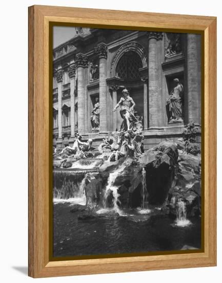 View of the Fountain of the Trevi-null-Framed Premier Image Canvas