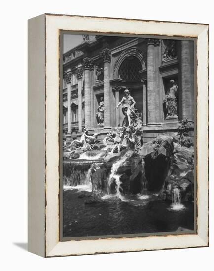 View of the Fountain of the Trevi-null-Framed Premier Image Canvas