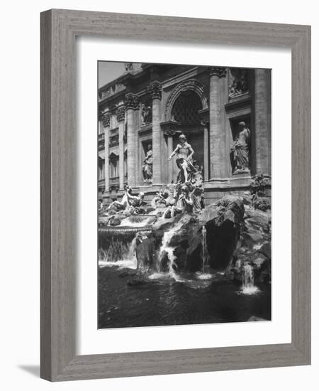 View of the Fountain of the Trevi-null-Framed Photographic Print