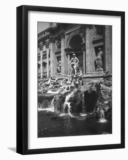 View of the Fountain of the Trevi-null-Framed Photographic Print