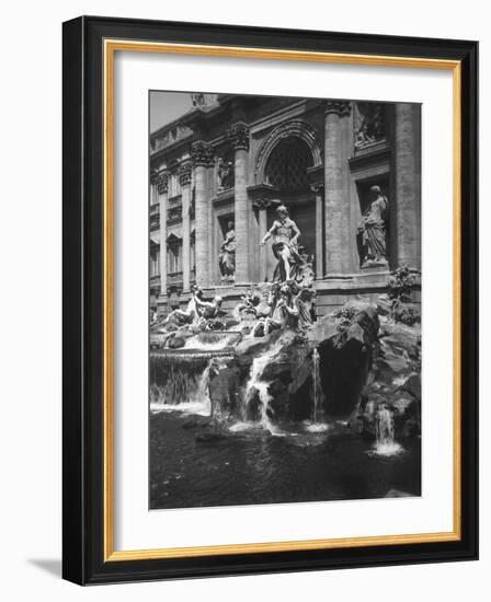 View of the Fountain of the Trevi-null-Framed Photographic Print