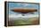 View of the French Military Flying Airship Patrie-Lantern Press-Framed Stretched Canvas