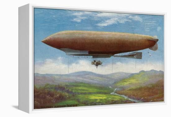 View of the French Military Flying Airship Patrie-Lantern Press-Framed Stretched Canvas