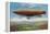 View of the French Military Flying Airship Patrie-Lantern Press-Framed Stretched Canvas