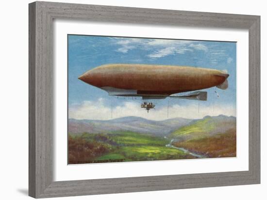 View of the French Military Flying Airship Patrie-Lantern Press-Framed Art Print