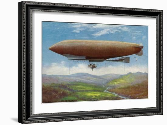 View of the French Military Flying Airship Patrie-Lantern Press-Framed Art Print