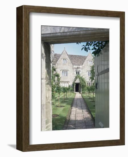 View of the front of Kelmscott Manor, Oxfordshire-Unknown-Framed Photographic Print