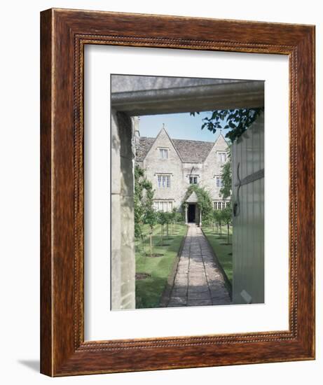 View of the front of Kelmscott Manor, Oxfordshire-Unknown-Framed Photographic Print