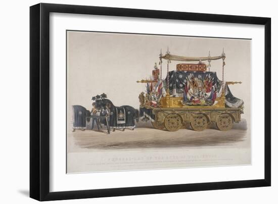 View of the Funeral Car of the Duke of Wellington, 1852-Richard Redgrave-Framed Giclee Print