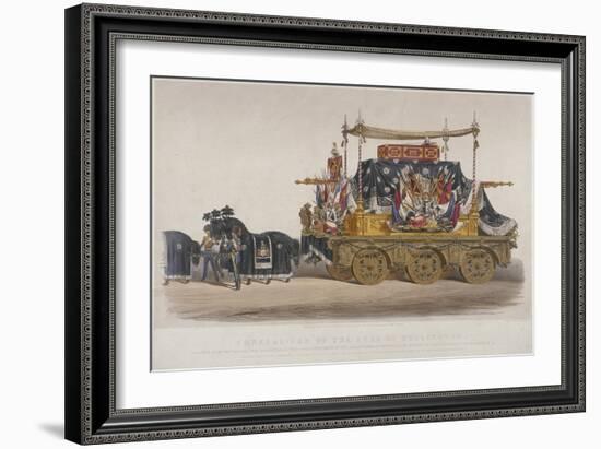 View of the Funeral Car of the Duke of Wellington, 1852-Richard Redgrave-Framed Giclee Print