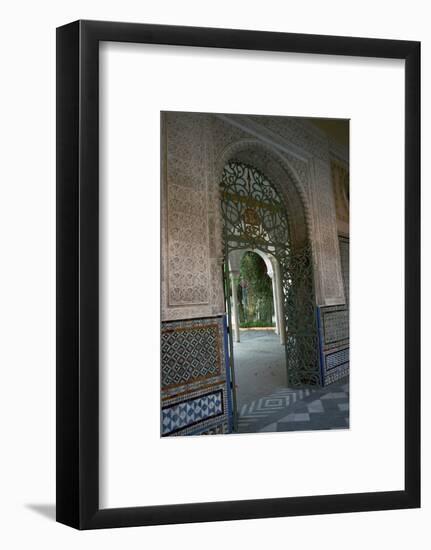 View of the garden of the Casa di Pilatos, 15th century. Artist: Unknown-Unknown-Framed Photographic Print