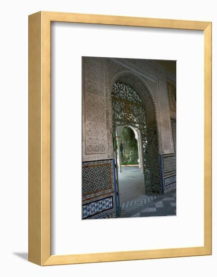 View of the garden of the Casa di Pilatos, 15th century. Artist: Unknown-Unknown-Framed Photographic Print