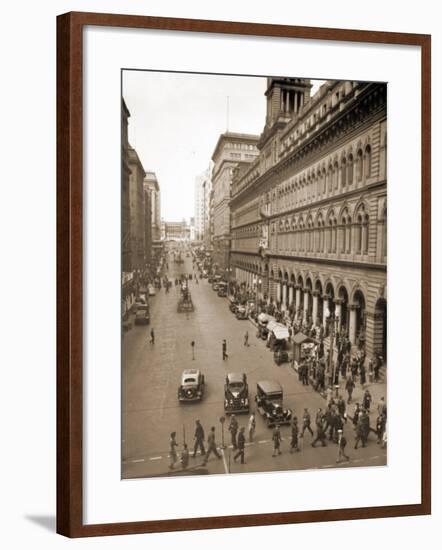 View of the General Post Office, Sydney, Australia. 1929-null-Framed Photographic Print