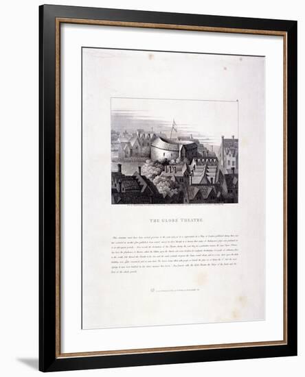 View of the Globe Theatre, Bankside, Southwark, London, 1810-null-Framed Giclee Print