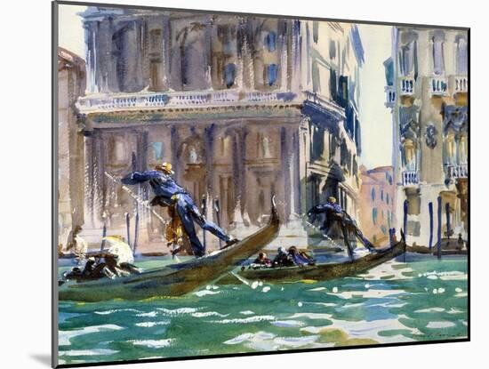 View of the Grand Canal in Venice by John Singer Sargent-null-Mounted Photographic Print