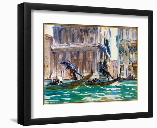 View of the Grand Canal in Venice, C.1906 (Watercolour)-John Singer Sargent-Framed Giclee Print