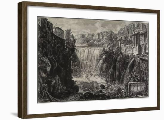 View of the Grand Cascade at Tivoli, 1766-Giovanni Battista Piranesi-Framed Giclee Print