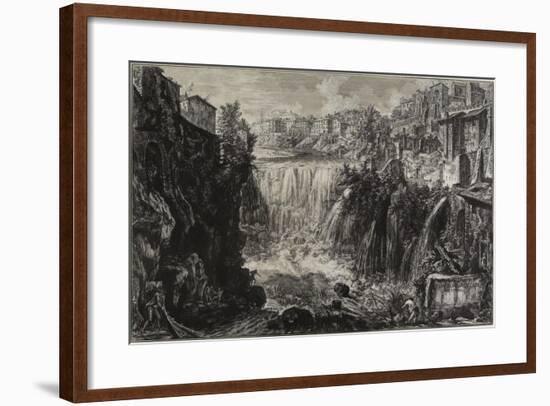 View of the Grand Cascade at Tivoli, 1766-Giovanni Battista Piranesi-Framed Giclee Print