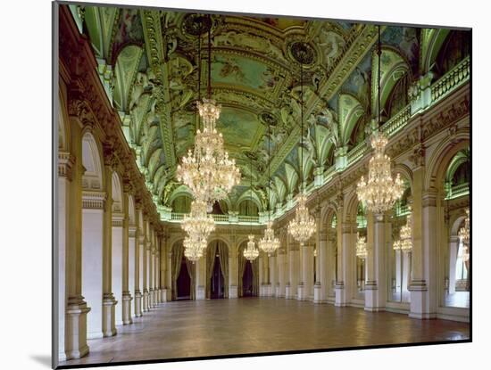 View of the Grande Salle Des Fetes, After 1871-null-Mounted Giclee Print