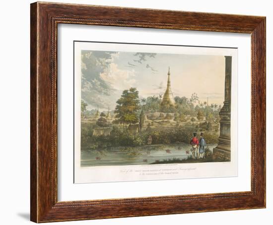 View of the Great Dagon Pagoda at Rangoon from the West, Engraved by Henry Pyall (1795-1833)…-Joseph Moore-Framed Giclee Print