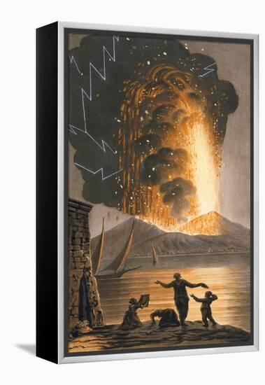 View of the Great Eruption of Mount Vesuvius on Sunday Night August 8Th 1779 from His Sicilian Maje-Pietro Fabris-Framed Premier Image Canvas