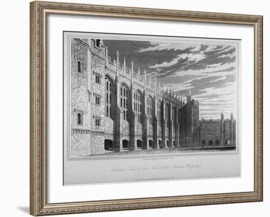 View of the Hall, Christ's Hospital, City of London, 1833-Henry Shaw-Framed Giclee Print