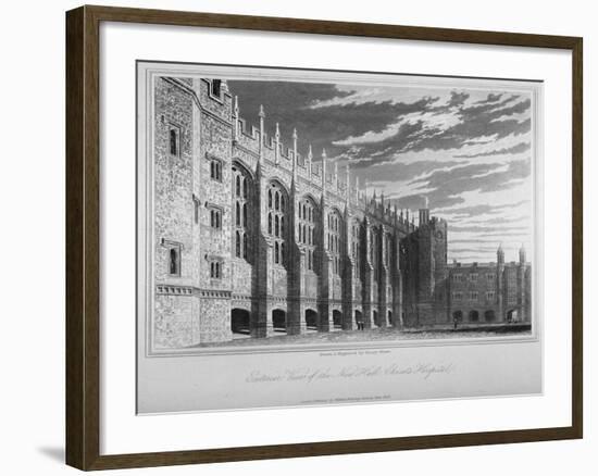 View of the Hall, Christ's Hospital, City of London, 1833-Henry Shaw-Framed Giclee Print