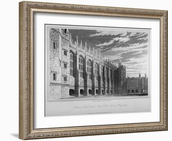 View of the Hall, Christ's Hospital, City of London, 1833-Henry Shaw-Framed Giclee Print