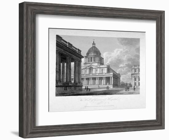 View of the Hall of Greenwich Hospital, London, 1804-James Sargant Storer-Framed Giclee Print