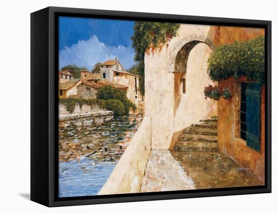 View of the Harbor-Gilles Archambault-Framed Stretched Canvas