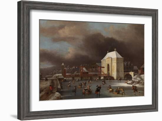 View of the Heiligewegspoort in Amsterdam-Jan van Kessel-Framed Giclee Print