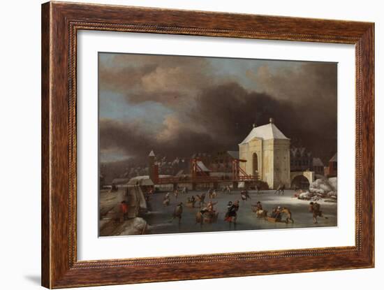 View of the Heiligewegspoort in Amsterdam-Jan van Kessel-Framed Giclee Print