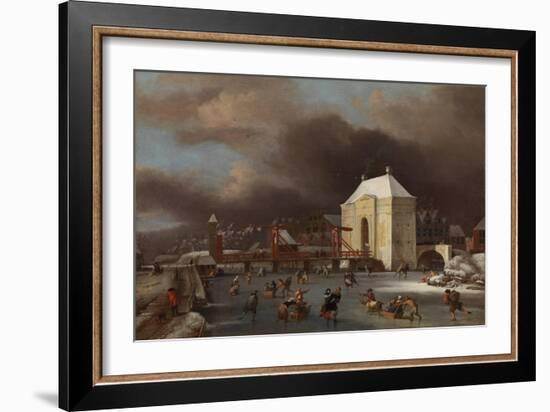 View of the Heiligewegspoort in Amsterdam-Jan van Kessel-Framed Giclee Print