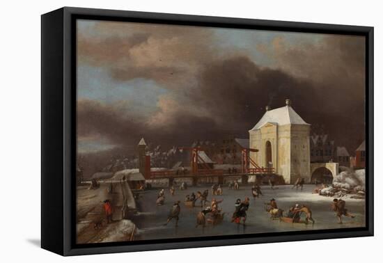 View of the Heiligewegspoort in Amsterdam-Jan van Kessel-Framed Premier Image Canvas
