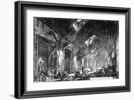 View of the Heliocaminus at Hadrian's Villa, Tivoli, from the 'Views of Rome' Series, C.1760-Giovanni Battista Piranesi-Framed Giclee Print