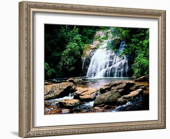 View of the Helton Creek Falls, Chattahoochee-Oconee National Forest, Georgia, USA-null-Framed Photographic Print