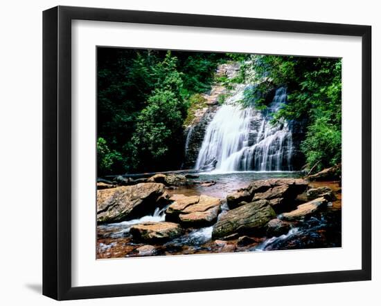 View of the Helton Creek Falls, Chattahoochee-Oconee National Forest, Georgia, USA-null-Framed Photographic Print