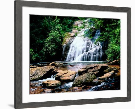 View of the Helton Creek Falls, Chattahoochee-Oconee National Forest, Georgia, USA-null-Framed Photographic Print