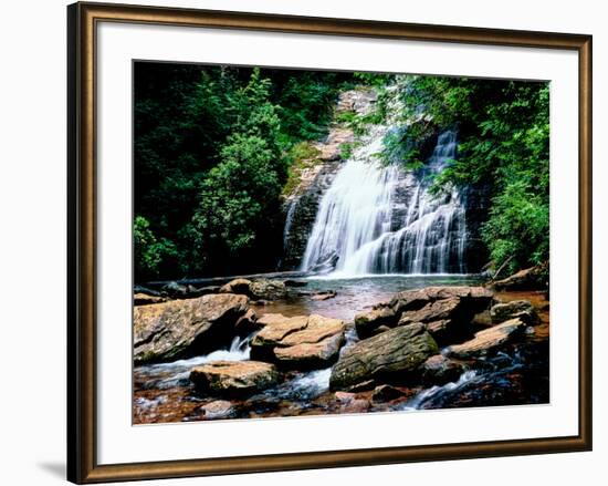 View of the Helton Creek Falls, Chattahoochee-Oconee National Forest, Georgia, USA-null-Framed Photographic Print