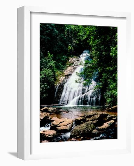 View of the Helton Creek Falls, Chattahoochee-Oconee National Forest, Georgia, USA-null-Framed Photographic Print
