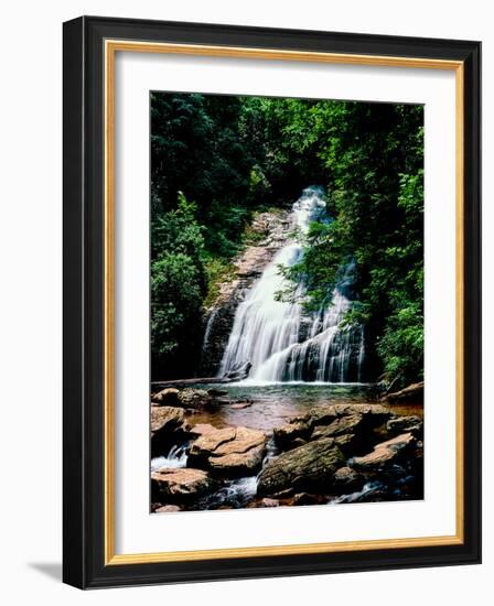 View of the Helton Creek Falls, Chattahoochee-Oconee National Forest, Georgia, USA-null-Framed Photographic Print